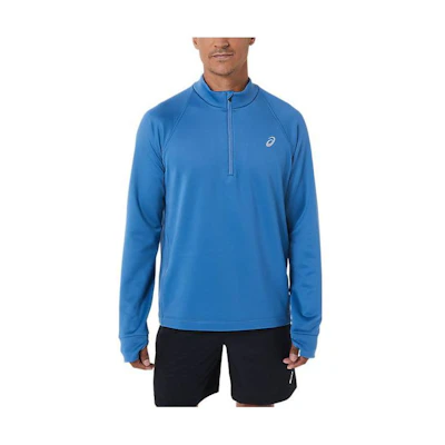 ASICS Thermopolis Winter 1/2 Zip Embroidered Logo Pullover - Blue 2011C021-427