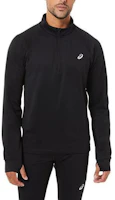 ASICS Thermopolis Winter 1/2 Zip Logo Pullover Black Long-Sleeve Men’s Sweatshirt 2011C021-001 ASICS Thermopolis Winter 1/2 Zip Logo Pullover Black Long-Sleeve Men’s Sweatshirt 2011C021-001