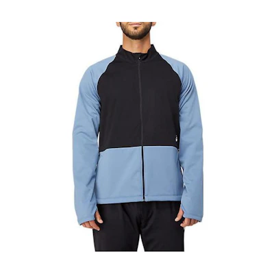 ASICS Thermostorm Full Zip Jacket Blue Colorblock Long Sleeve Outerwear 2011C012-471