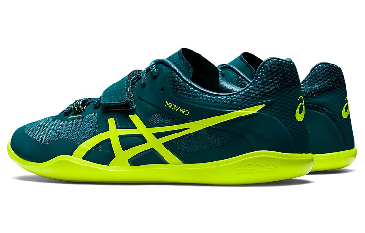 Shop ASICS Throw Pro 2 Scarpe da Allenamento Basse Verdi 1093A191-300