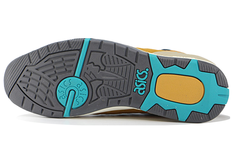 Shop Asics Gt-Quick 耐磨防滑 低筒跑步鞋 藍黃