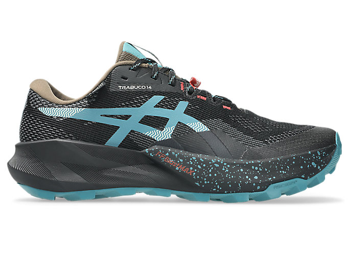 ASICS TRABUCO 14 GTX Trail Running Shoes Black/Misty Pine 1011C165-001