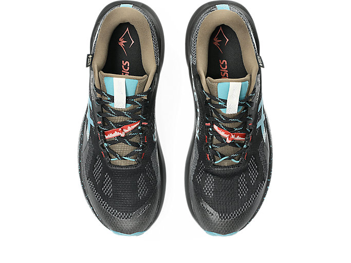 Sizing ASICS TRABUCO 14 GTX Trail Running Schoenen Zwart/Misty Pine 1011C165-001