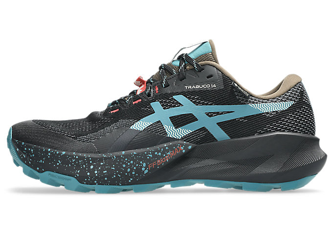 Cheap ASICS TRABUCO 14 GTX Kasut Lari Trail Hitam/Misty Pine 1011C165-001