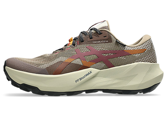 ASICS TRABUCO 14 GTX Trail Running Shoes Taupe Grey/Oatmeal 1011C165-020