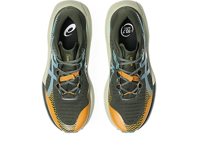 Details for ASICS Trabuco Max 5 Chaussures Trail Running Kaki Vintage/Teal Brumeux 1011C164-200