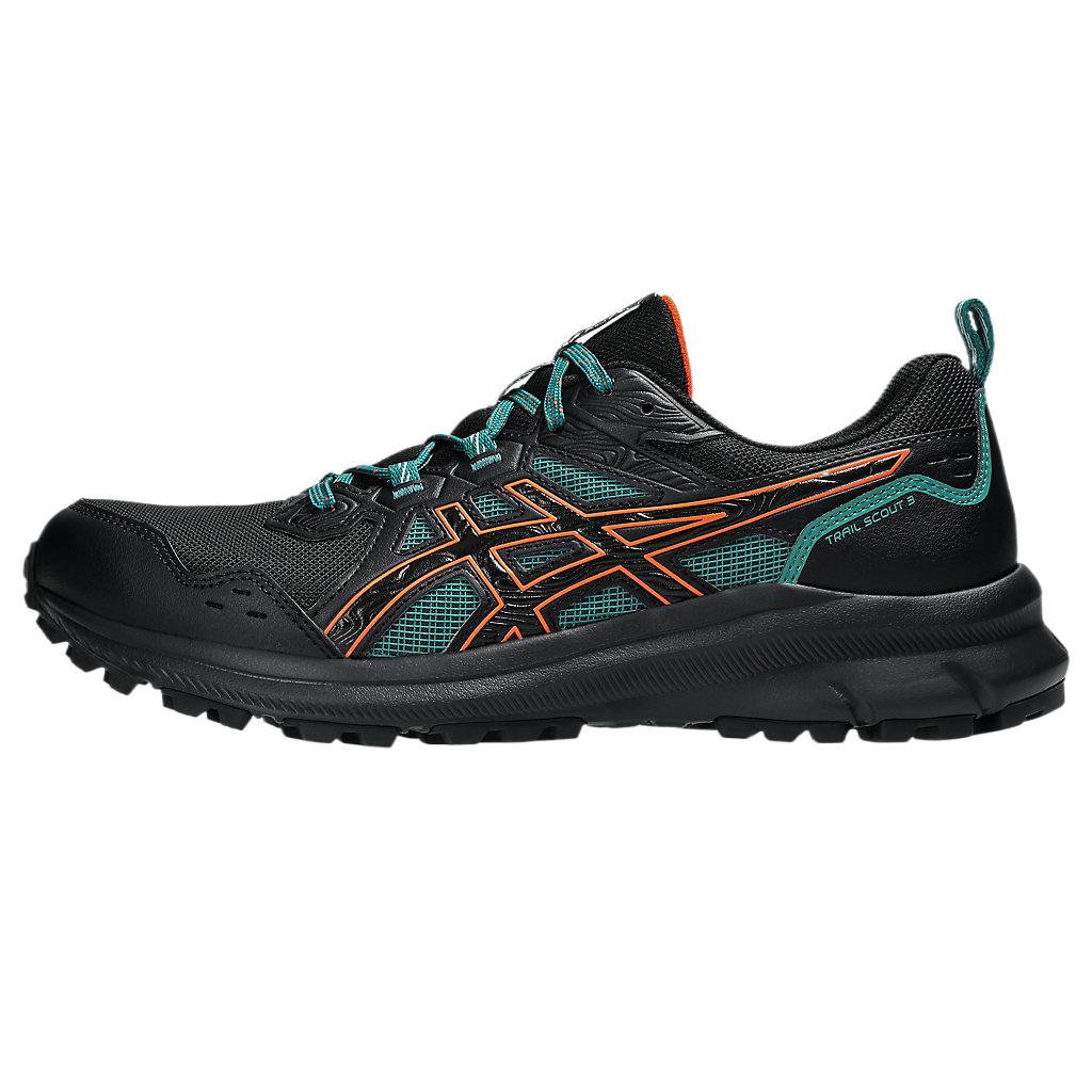 ASICS Trail Scout 3 Black Low-Top Comfortable Trail Running Shoes 1011B700-005