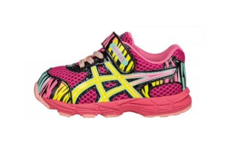 Buy 亞瑟士 Turbo 耐磨防滑 低筒跑步鞋 小童 紅黃