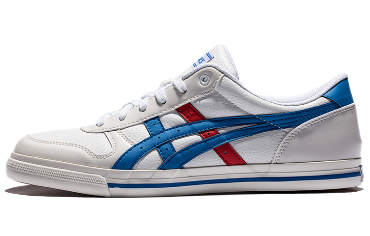 ASICS Unisex Aaron Low-Top Sneakers White/Blue H50XJ-0142