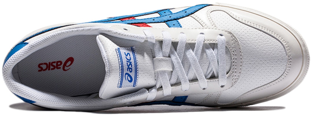 ASICS Unisex Aaron Sepatu Low-Top Putih/Biru H50XJ-0142 Lookbook ASICS Unisex Aaron Sepatu Low-Top Putih/Biru H50XJ-0142