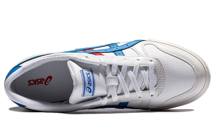 Lookbook ASICS Unisex Aaron Sepatu Low-Top Putih/Biru H50XJ-0142