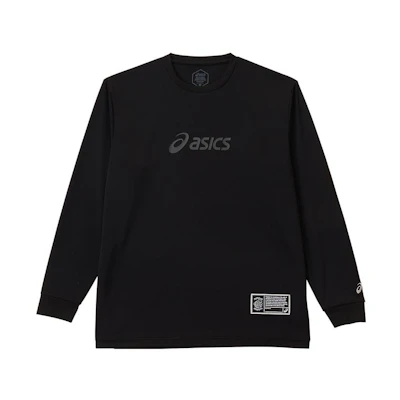 ASICS Unisex Black Crewneck Sweatshirt with Letter Print 2063A338-001