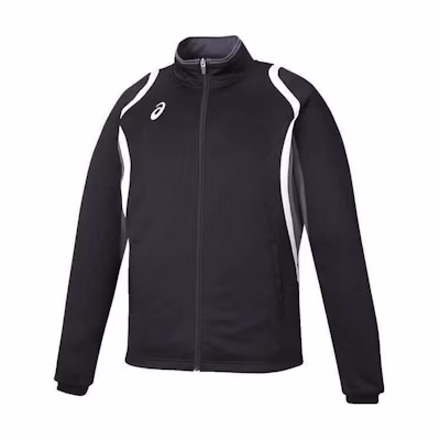 ASICS Unisex Black Logo Print High-Neck Casual Jacket 2031D912-020