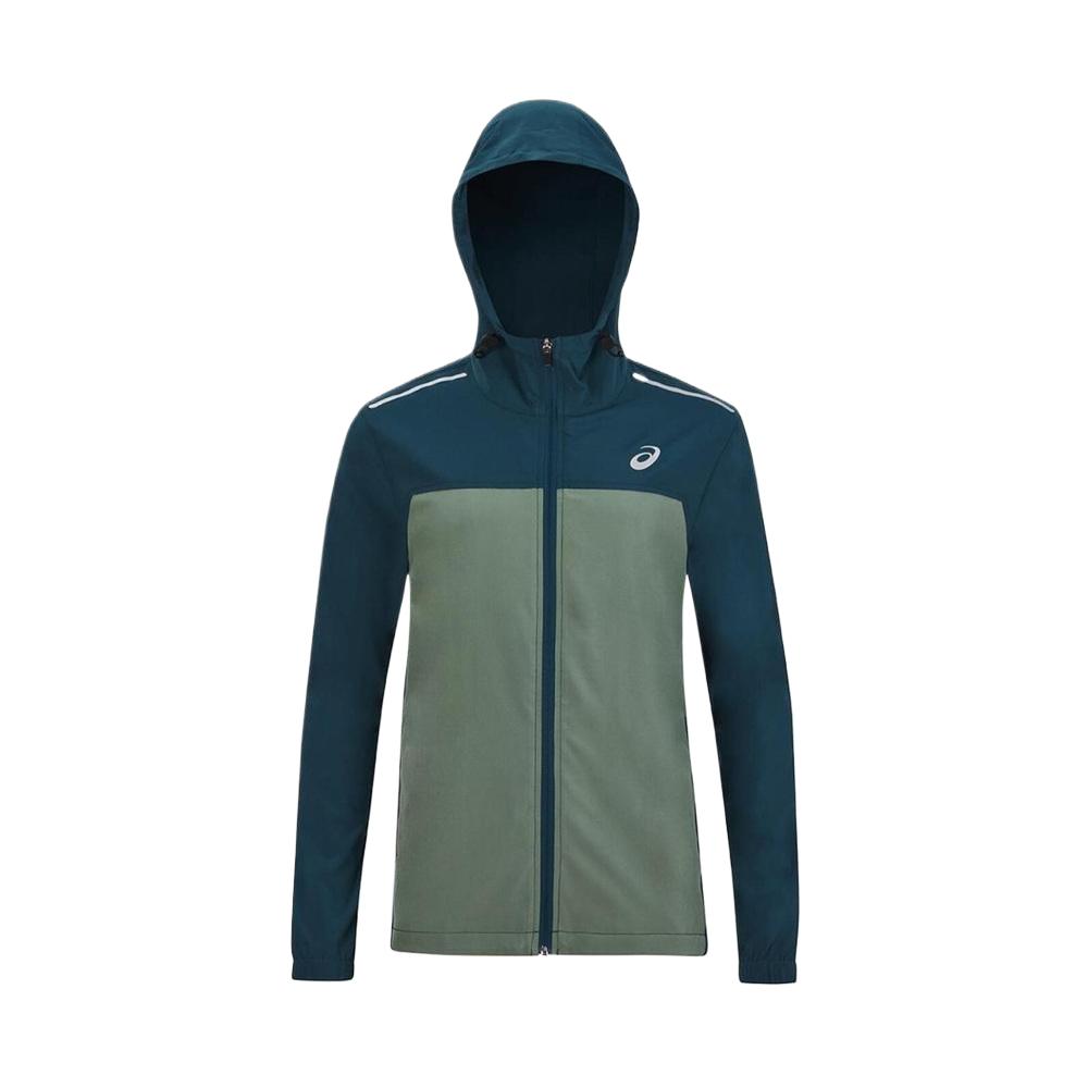 ASICS Unisex Breathable Hooded Jacket Blue Green 2013A280-400