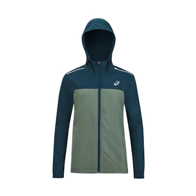 ASICS Unisex Breathable Hooded Jacket Blue Green 2013A280-400
