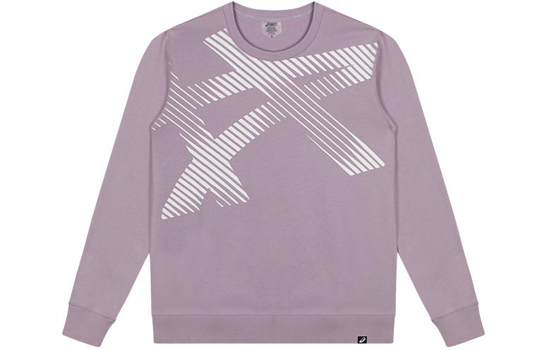 ASICS Unisex Crewneck Pullover Casual Sports Sweatshirt Light Purple 2033B361-501