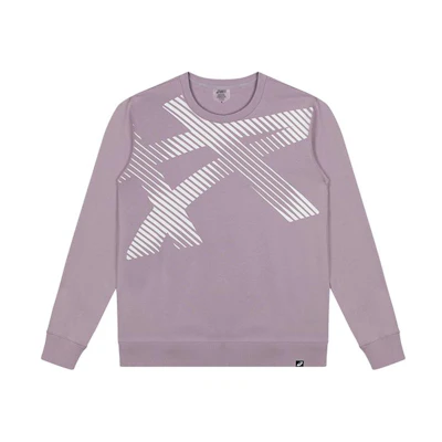 ASICS Unisex Crewneck Pullover Casual Sports Sweatshirt Light Purple 2033B361-501