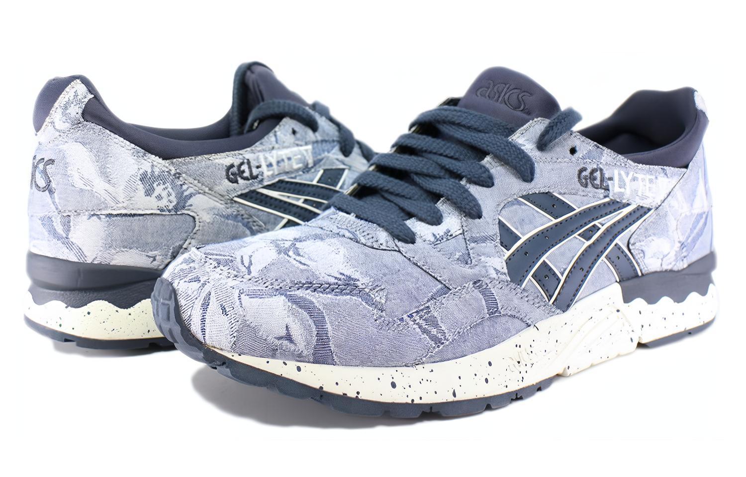 Lookbook ASICS Unisex Gel-Lyte 5 Sepatu Lari Rendah Ungu 'Putih' TQ612N-5050