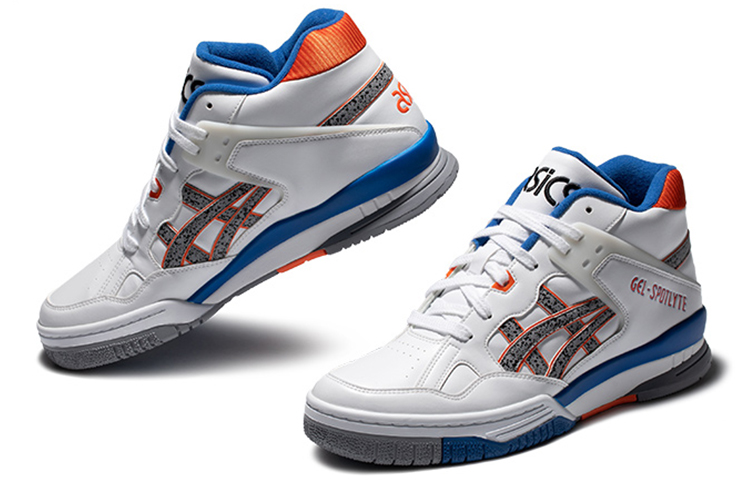 Lookbook ASICS Unisex Gel-Spotlyte Blanco/Naranja/Azul 1203A178-100