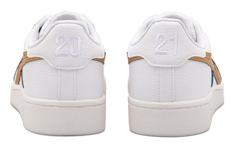 Shop ASICS Unisex Japan S Sneakers White/Gold 1203A151-100