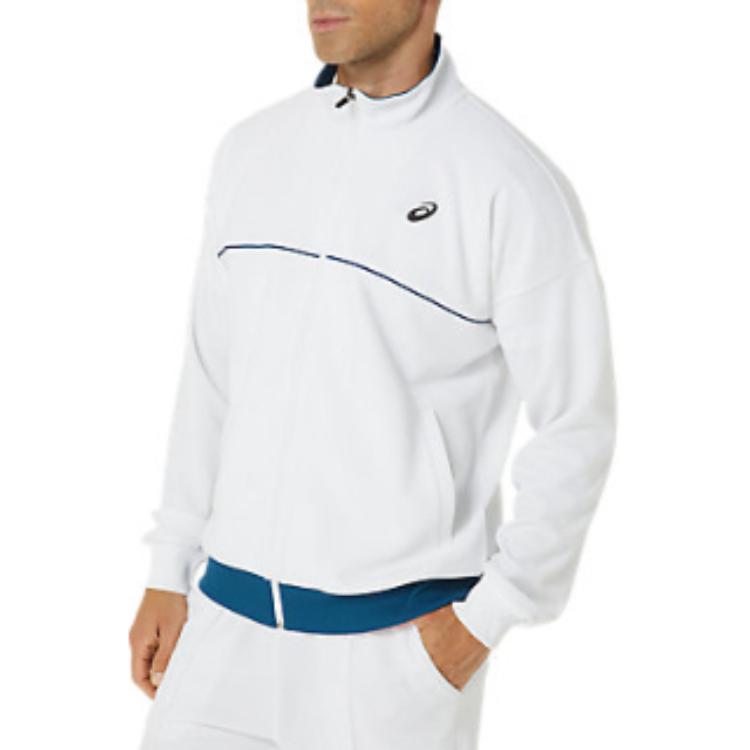 Purchase ASICS Jaket Track Lengan Panjang Zip-Up Logo Unisex Putih 2043A022-100