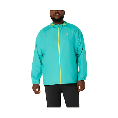 ASICS Unisex Pr Lyte Packable Jacket Green Hooded Slim Fit Long Sleeve Jacket 2013A338-349