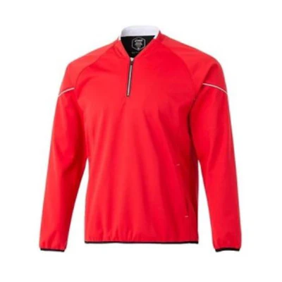 ASICS Unisex Solid Half-Zip Long Sleeve Jacket Red 2121A248-600