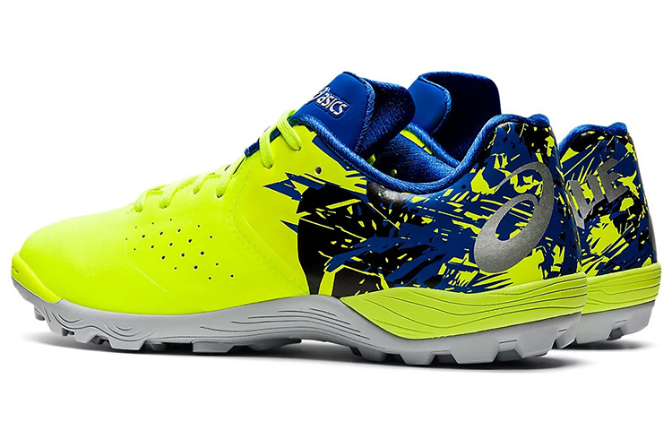 Shop ASICS Unisex Toque 7 TF Turf Voetbalschoenen Geel/Blauw 1113A025-751