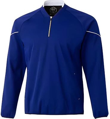 ASICS Unisex V-Neck Pullover Long Sleeve Jacket Blue 2121A248-402 Buy ASICS Unisex V-Neck Pullover Long Sleeve Jacket Blue 2121A248-402