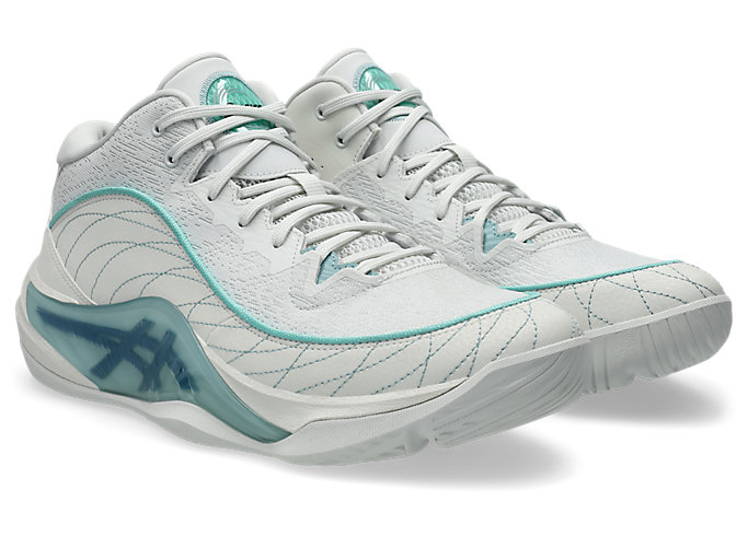 Lookbook ASICS UNPRE ARS 3 Basketball Shoes Cool Mist/Storm Blue 1063A106-100