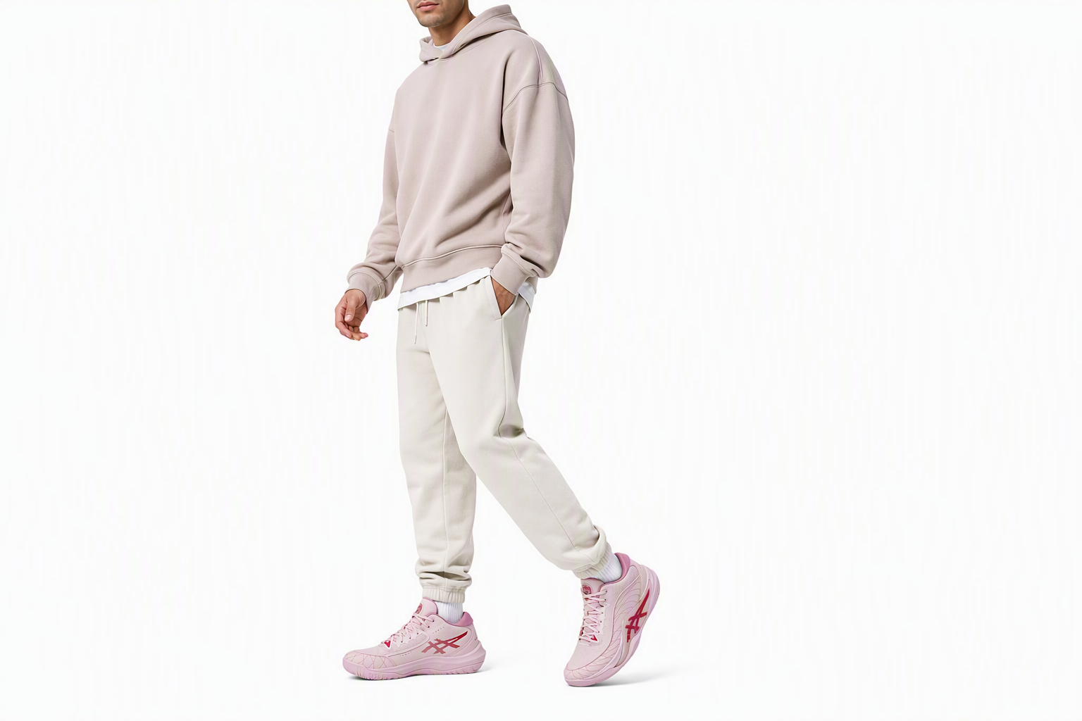 Order ASICS UNPRE ARS 3 Basketball Shoes Pink Salt/Bright Rose 1063A104-700
