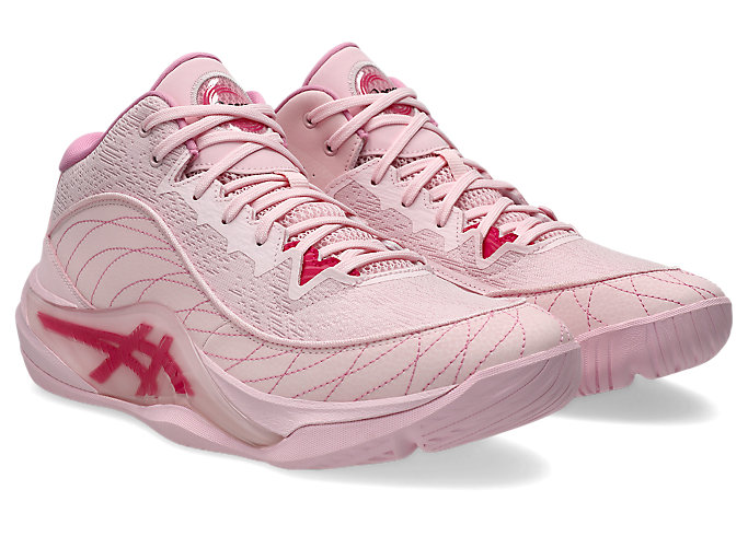 Lookbook ASICS UNPRE ARS 3 Basketball Shoes Pink Salt/Bright Rose 1063A104-700
