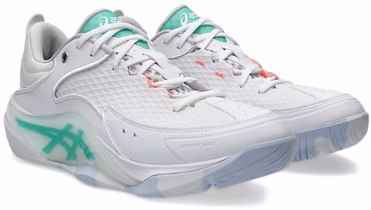 Lookbook ASICS UNPRE ARS LOW 3 Basketball Shoes. White/Aurora Green 1063A113-100