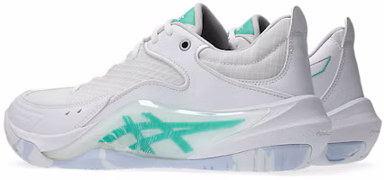 Shop ASICS UNPRE ARS LOW 3 Basketball Shoes. White/Aurora Green 1063A113-100