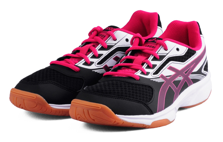 Lookbook ASICS Upcourt 2 Chaussures de Running Noir/Rose B755Y-9021