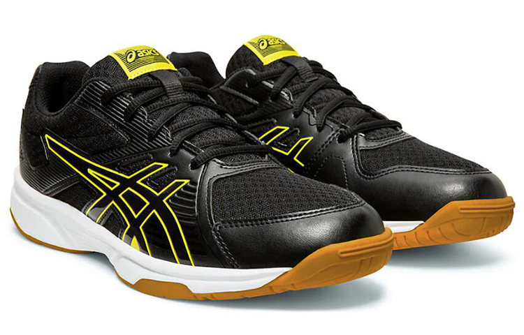 Lookbook ASICS Upcourt 3 跑步鞋 黑色/黄色 1071A019-003