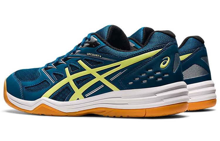 Shop ASICS Upcourt 4 'Navy Yellow' Lelaki & Wanita Sneakers Navy Kuning 1071A053-403