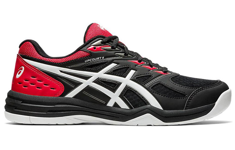 Order ASICS Upcourt 4 Kasut Lari Hitam/Merah 1071A053-002