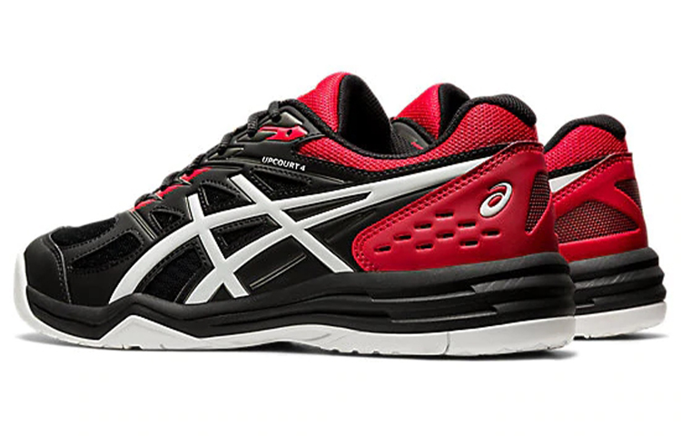 Lookbook ASICS Upcourt 4 Kasut Lari Hitam/Merah 1071A053-002