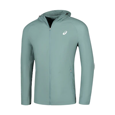 ASICS UV Protection Reflective Running Jacket Gray Green 2011D194-300