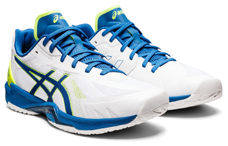 Lookbook ASICS V-Swift FF 3 Low Tops Wear-resistant Volleyball Shoes White Blue 1053A042-102