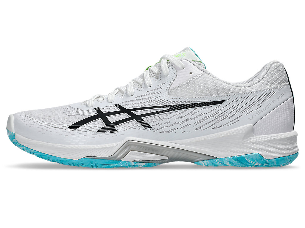 Sizing ASICS V-Swift FF 4 Sepatu Volleyball Putih/Hitam 1053A066-103