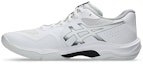 Shop Asics V-SWIFT FF 5 Volleyball Shoes White/Carrier Grey 1053A073-100