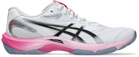 Asics V-Swift FF 5 Volleyball Shoes White/Dragon Fruit 1053A082-100 Asics V-Swift FF 5 Volleyball Shoes White/Dragon Fruit 1053A082-100