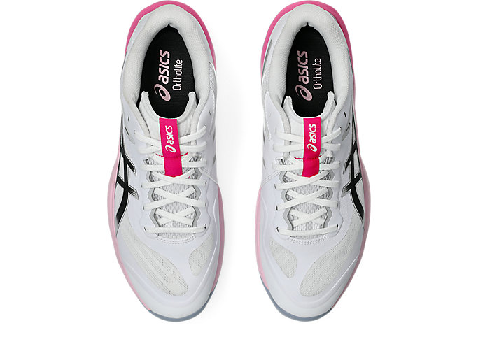 Details for Asics V-Swift FF 5 Sepatu Voli Putih/Dragon Fruit 1053A082-100