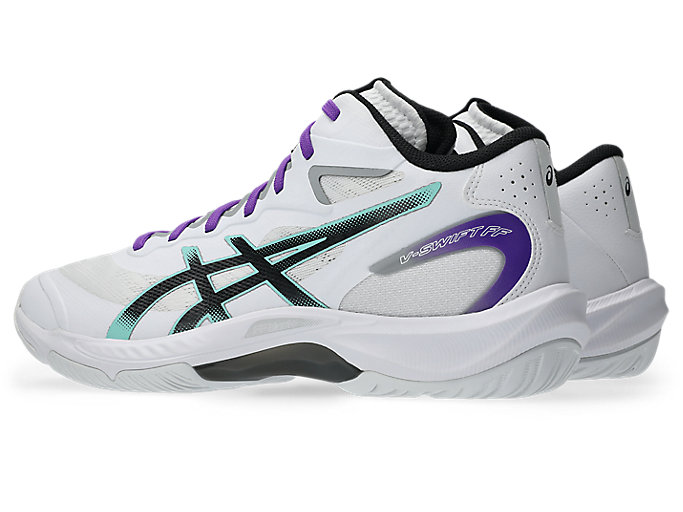 Lookbook ASICS V-Swift FF MT 5 白色/黑色籃球鞋 1053A072-102