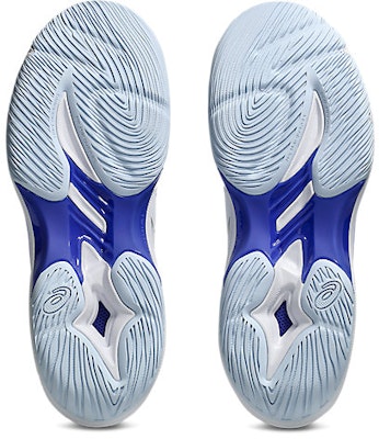 Asics V-Swift FF MT 5 Basketball Shoes White/Cobalt Burst 1053A072-101 Sizing Asics V-Swift FF MT 5 Basketball Shoes White/Cobalt Burst 1053A072-101