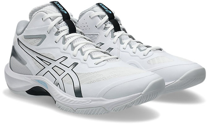 Asics V-SWIFT FF MT 5 Volleyball Shoes White/Carrier Grey 1053A072-100 Order Asics V-SWIFT FF MT 5 Volleyball Shoes White/Carrier Grey 1053A072-100