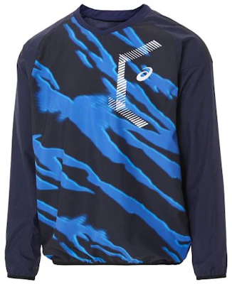 ASICS V Jean LS Multicolor Print Crewneck Pullover Jacket Navy Blue () 2121A320-400 Buy ASICS V Jean LS Multicolor Print Crewneck Pullover Jacket Navy Blue () 2121A320-400