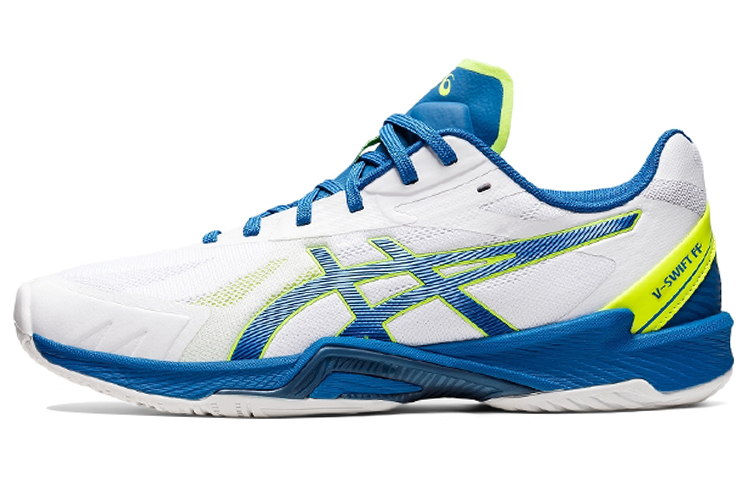 ASICS V-Swift FF 3 Low Tops Wear-resistant Volleyball Shoes White Blue 1053A042-102